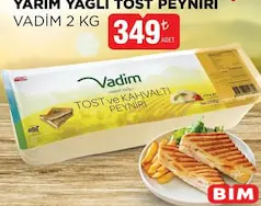 VADİM YARIM YAĞLI TOST PEYNİRİ 2 KG